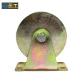 5 inch U type colorful steel pulley casters